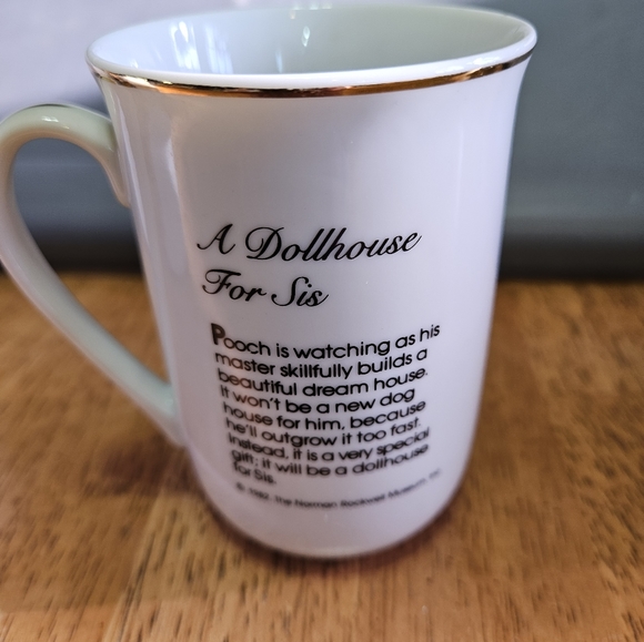 Vintage Norman Rockwell Set of 8 Cups 1982 - Picture 8 of 16